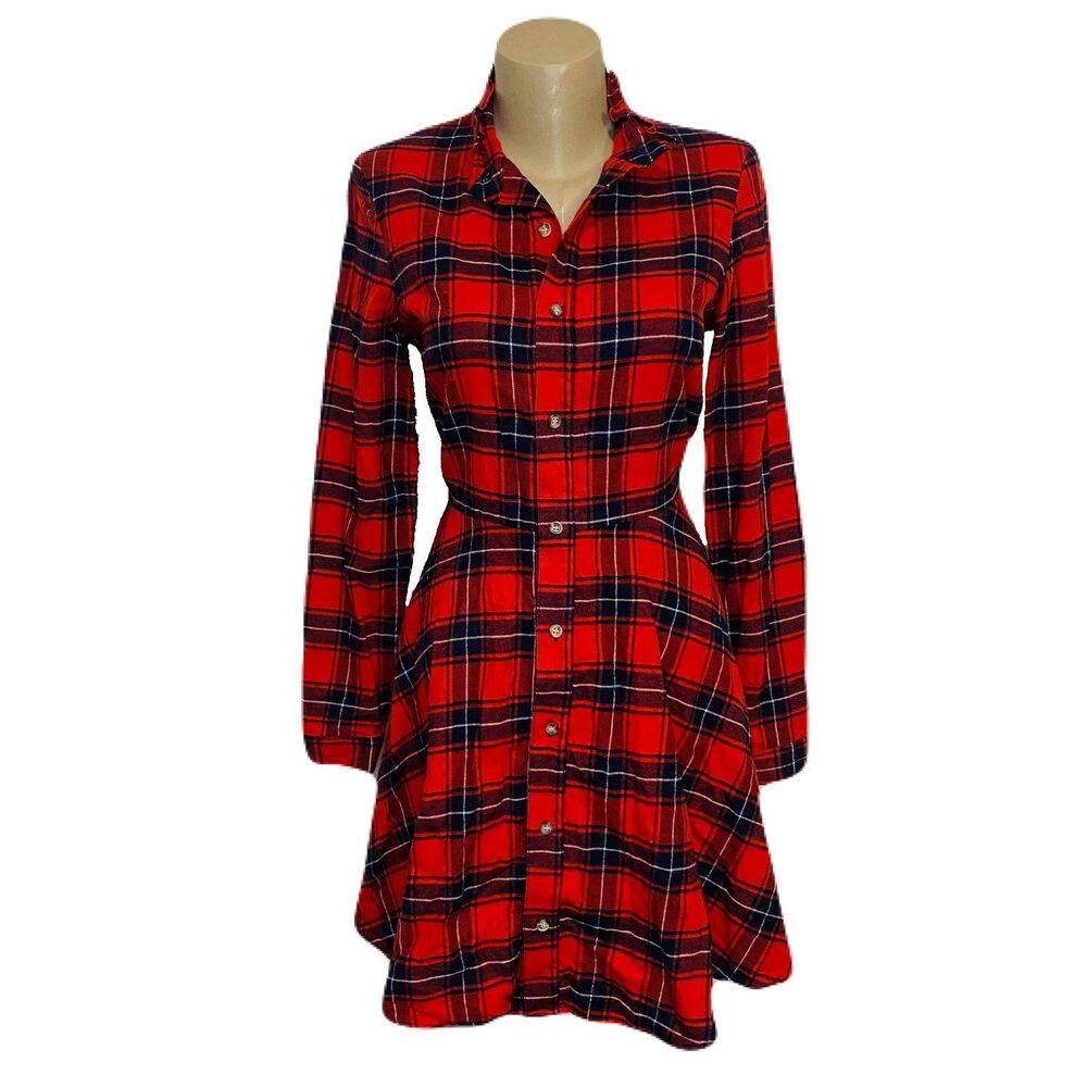 Kiel James Patrick Cozy Cabin Flannels [M] Flannel Button-up Dress (2155)